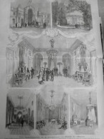 1879 PALAIS ELYSEE APPARTEMENT PRESIDENCE DESSIN CLERGET 1 JOURNAL ANCIEN - Historical Documents