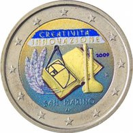 SAINT MARIN 2009 - ANNEE DE LA CREATION - 2 EUROS COMMEMORATIVE COULEUR - FARBE - COLORED - COLOR - San Marino