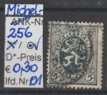 1929 - BELGIEN - FM/DM "Wappenschild" 5 C Grau - O  Gestempelt - S.Scan (256o 01-02 Be) - 1929-1937 Lion Héraldique