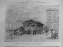 1879 POIDS PUBLIC QUAI CONTI PARIS PESEE CITOYEN  1 JOURNAL ANCIEN - Historical Documents