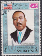 1968 Jemen-Kingdom, ° Mi:YE-K 546A, Yt:YE-K 261D, Martin Luther King (1929-1968) - Martin Luther King