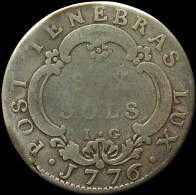 LaZooRo: Switzerland GENEVA 6 Sols 1776 IG F / VF - Silver - Kantonale Munten