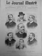 1896 JUSTICE AFFAIRE MAX LEBAUDY JUGE MEYER INCULPES PHOTO NADAR 1 JOURNAL ANCIEN - Documenti Storici