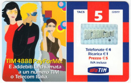 ITALY E-650 Prepaid TIM - Cartoon, Communication, Telephone - Used - Schede GSM, Prepagate & Ricariche