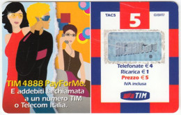 ITALY E-655 Prepaid TIM - Cartoon, Communication, Telephone - Used - Schede GSM, Prepagate & Ricariche