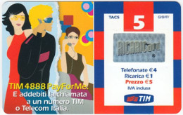 ITALY E-656 Prepaid TIM - Cartoon, Communication, Telephone - Used - Schede GSM, Prepagate & Ricariche