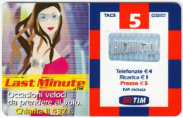 ITALY E-675 Prepaid TIM - Cartoon, People, Woman - Used - Schede GSM, Prepagate & Ricariche