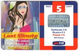 ITALY E-678 Prepaid TIM - Cartoon, People, Woman - Used - Schede GSM, Prepagate & Ricariche