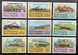 ST. CHRISTOPHER - MH* - 1980 - # O1/O9 - St.Cristopher-Nevis & Anguilla (...-1980)