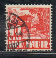 DUTCH INDIA INDIE INDE NEDERLANDS HOLLAND OLANDESE OLANDESI INDIES 1933 1937 1934 RICE FIELD SCENE 10c USED USATO - Nederlands-Indië