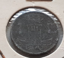 BELGIQUE BELGIE LEOPOLD III 1 FRANC ZINC 1943 VL/FR - 1 Franc