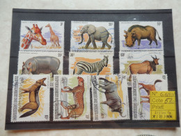 Burundi 864/876  Animaux Dieren Oblitéré Used Gestempelt 1982 Manque ( 2/5/10fr ) Perfect Parfait Etat - Used Stamps