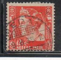 DUTCH INDIA INDIE INDE NEDERLANDS HOLLAND OLANDESE OLANDESI INDIES 1933 1937 QUEEN WILHELMINA 12 1/2c USED USATO - Nederlands-Indië