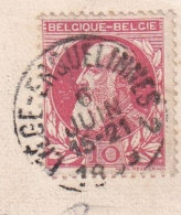 Merbes Le Chateau Chateau Marquet Roi Leopold Grosse Barbe Ambulant Liège Erquelinnes - Bahnpoststempel