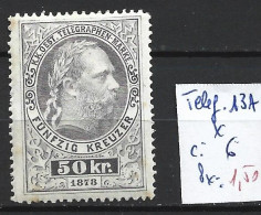 AUTRICHE Télégraphe 13A * Côte 6 € - Telegraphenmarken