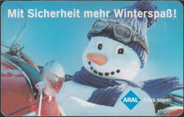 GERMANY S09/98 - ARAL - Winterspaß - Schneemann - Snowman - S-Series : Taquillas Con Publicidad De Terceros