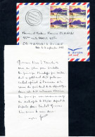 RC 26556 POLYNESIE 1966 PAPEETE VISITE DU GÉNÉRAL DE GAULLE PRÉSIDENT DE LA RÉPUBLIQUE FRANÇAISE POUR LA FRANCE - Storia Postale