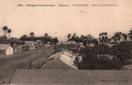 Afrique Occidentale - Guinée Française - Conakry, La Rue Du Commerce - Carte Fortier N° 390 - French Guinea