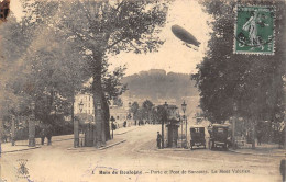 Boulogne Billancourt          92       Porte Et Pont De Suresnes. Le Mont Valérien. Dirigeable  Trompe œil  (voir Scan) - Boulogne Billancourt