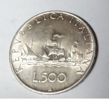 ITALIE ITALIA ITALY RARE 500 LIRE 1961 ARGENTO/ZILVER/ARGENT/SILVER/SILBER/PLATA UNC !!! - 500 Liras