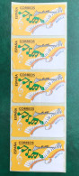 España Spain 1997, ATM ETIQUETA, MÚSICA, Tira De 5 Etiquetas Blancas / Strip Of 5, Nuevos ** - Machine Labels [ATM]