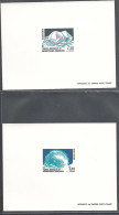 2 Epreuve De Luxe Taaf/fsat Minéraux YVT 144/145 - Imperforates, Proofs & Errors