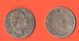 Italia Regno 1 Lira 1887 Umberto I° Italy Italie Silver Coin - 1878-1900 : Umberto I