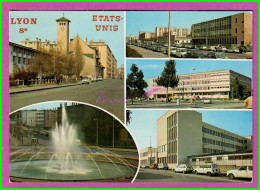 CPM LYON 69 - Multi Vue Les Etats-Unis Voyagé 1975 - Lyon 8