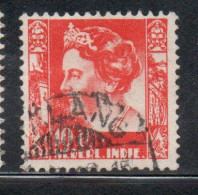 DUTCH INDIA INDIE INDE NEDERLANDS HOLLAND OLANDESE OLANDESI INDIES 1933 1937 QUEEN WILHELMINA 10c USED USATO - Nederlands-Indië