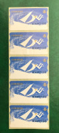 España Spain 1998, ATM ETIQUETA, EXPO LISBOA 98, Tira De 5 Etiquetas Blancas / Strip Of 5, Nuevos ** - Machine Labels [ATM]