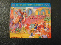 NATIONS-UNIES NEW-YORK YT BF13 SPORT ET ENVIRONNEMENT** - Unused Stamps