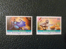 NATIONS-UNIES NEW-YORK YT 708/709 CINQUANTENAIRE DE L'UNICEF** - Unused Stamps