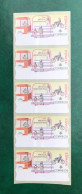 España Spain 1999, ATM ETIQUETA, Sta. María La Real De La Almudena, Tira De 5 Etiquetas Blancas / Strip Of 5, Nuevos ** - Timbres De Distributeurs [ATM]