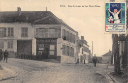 CPA 80 POIX RUE D'AMIENS ET RUE NOTRE DAME - Poix-de-Picardie