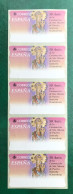 España Spain 1999, ATM ETIQUETA, 50 Aniv. Sta. María Del Puerto, Tira De 5 Etiquetas Blancas / Strip Of 5, Nuevos ** - Machine Labels [ATM]