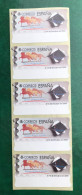 España Spain 1999, ATM ETIQUETA, ESPAÑA 2000, Tira De 5 Etiquetas Blancas / Strip Of 5, Nuevos ** - Automatenmarken [ATM]