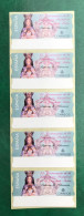 España Spain 1999, ATM ETIQUETA, 75 Aniv. De La Coronación De Virge, Tira De 5 Etiquetas Blancas / Strip Of 5, Nuevos ** - Timbres De Distributeurs [ATM]