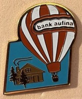 MONTGOLFIERE - BALLON - BALLOON - BALLON - A AIR CHAUD - BANK AUFINA - CHALET  - (33) - Montgolfier