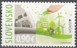 Slovensko 2016 Yvert 689 Neuf ** Cote (2017) 2.80 € Europa CEPT Pensez En Vert - Neufs