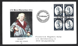 Billedhugger Bertel Thorvaldsen. Ganymedes Med Jupiters ørn, 1817. Thorvaldsen Museum. Sculptor Bertel Thorvaldsen. Gany - Storia Postale