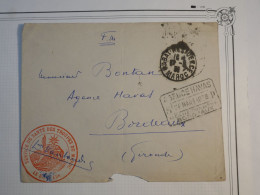 S31    LETTRE FM TROUPES DU MAROC . AGENCE HAVAS  1938   RABAT A BORDEAUX  FRANCE  + +AFF. INTERESSANT+ + - Andere & Zonder Classificatie