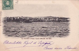 LA CORUNA                        VISTA DESDE EL MUELLE DEL ESTE                    PRECURSEUR - La Coruña