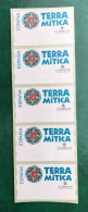 España Spain 2000, ATM ETIQUETA, TERRA MÍTICA, Tira De 5 Etiquetas Blancas / Strip Of 5, Nuevos ** - Automatenmarken [ATM]