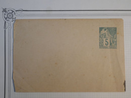 S31 COLONIE FRANCAISE    LETTRE ENTIER  5C VERT  1900   NON VOYAGEE++ + - Otros & Sin Clasificación