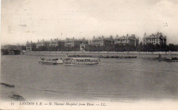 London S.E - Saint Thomas Hospital From River - River Thames
