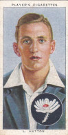 14 Len Hutton Yorkshire - Cricketers 1938 -  Players Cigarettes - Original - Sport Cricket - Player's