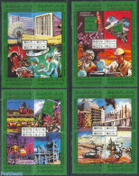 Libya Kingdom 1979 September Revolution 4x4v [+], Mint NH, Health - Nature - Science - Various - Health - Cattle - Hor.. - Chemistry