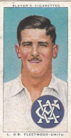 42 L O'B Fleetwood Smith, Victoria & Australia   - Cricketers 1938 -  Players Cigarettes - Original - Sport Cricket - Player's