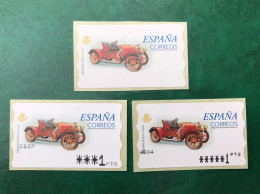 España Spain 2001, ATM ETIQUETA, HISPANO SUIZA T, ETIQUETA BLANCA 2 ATMs MOBBA EPELSA, Nuevos ** - Machine Labels [ATM]