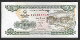 Cambogia - Banconota Non Circolata FdS UNC Da 200 Riel P-37a - 1992 #19 - Cambodge